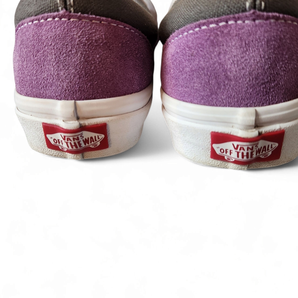 Vans Unisex Purple and Gray Sneakers with Suede Upper Size: Women7 Mens5.5 - Picture 4 of 7